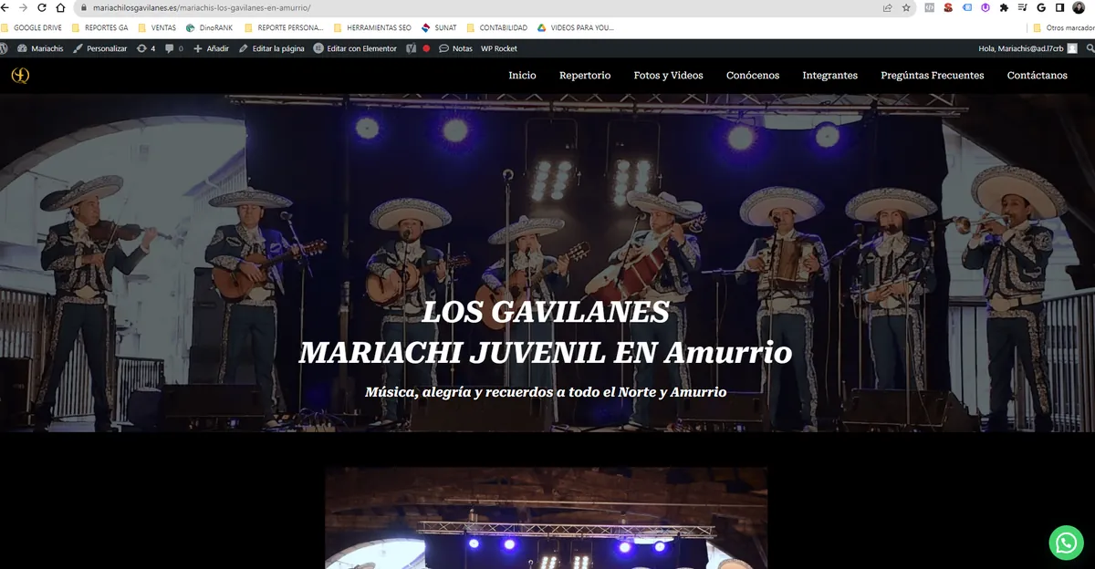 Resultado de la generación de páginas en Page Generator Pro